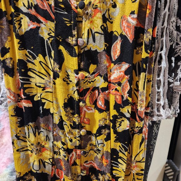 NWOT FREE PEOPLE FALL FLORAL DRESS - Picture 9 of 10